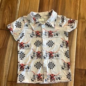 New boys western button up.